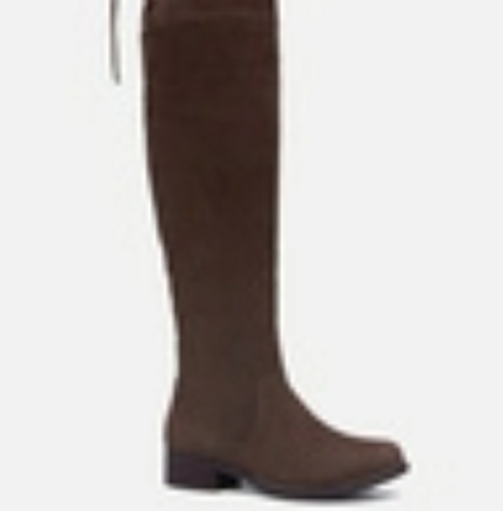 Thigh high boots | Flat | Plus size | Wide